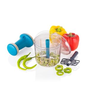 1000 mL Push chopper 1200ml Round, 6 Blades
