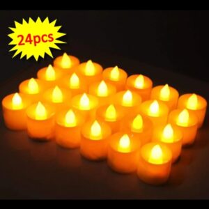Festival Decorative - Led Tealight Candles (White, 24 Pcs)
