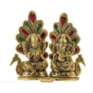 Aluminium Lakshmi Ganesh Statue