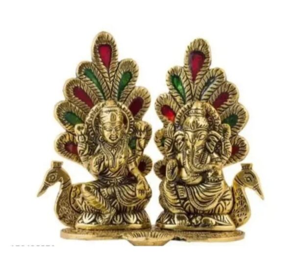 Aluminium Lakshmi Ganesh Statue